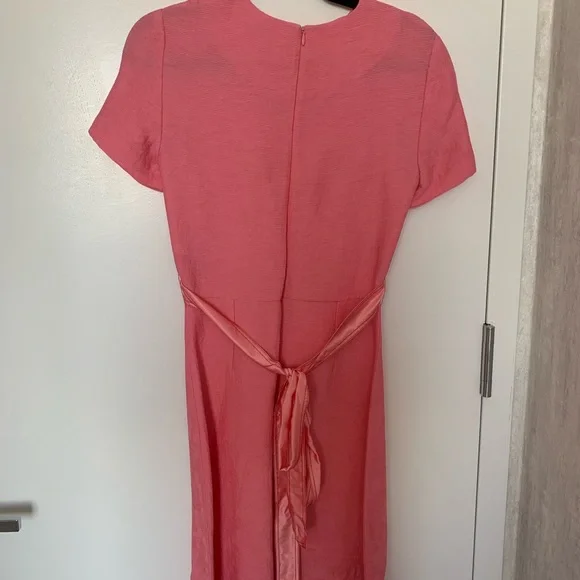 sandro dress pink SANDRO Lace puff-sleeve Dress | Pink
